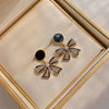 Wholesale Geometric Pearl Earrings For Women Metal U Shape Electroplated