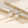 Wholesale Geometric Pearl Earrings For Women With Electroplating And 925 Silver Ear Needles High End Gold Non Fading Original Design