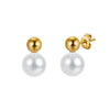Wholesale Geometric Pearl Earrings For Women With Electroplating And 925 Silver Ear Needles High End Gold Non Fading Original Design