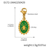 Wholesale Geometric Pendant Necklace And Bracelet Set In Stainless Steel With Furnace Vacuum Plating For Women Summer Fashion
