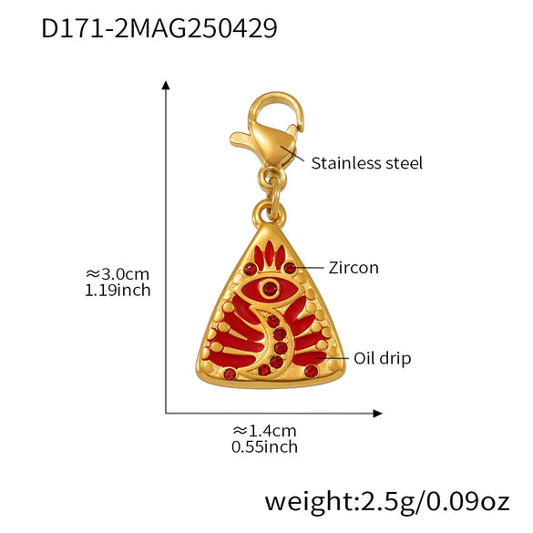 Wholesale Geometric Pendant Necklace And Bracelet Set In Stainless Steel With Furnace Vacuum Plating For Women Summer Fashion