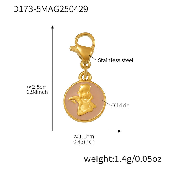 Wholesale Geometric Pendant Necklace And Bracelet Set In Stainless Steel With Furnace Vacuum Plating For Women Summer Fashion
