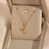 Wholesale Geometric Pendant Necklace For Women Stainless Steel Chain Copper Pendant Electroplating