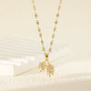 Wholesale Geometric Pendant Necklace For Women Stainless Steel Chain Copper Pendant Electroplating