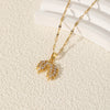 Wholesale Geometric Pendant Necklace For Women Stainless Steel Chain Copper Pendant Electroplating