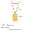 Wholesale Geometric Pendant Necklace For Women Stainless Steel 18K Gold Plated With Carved Moon Sun Design Electroplated