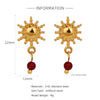 Wholesale Geometric Personality Earrings Acrylic Stainless Steel Mixed Material 18K Gold Plated Electroplating For Women