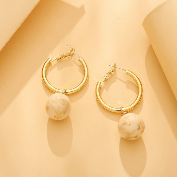 Wholesale Geometric Plastic And Resin Earrings With S925 Silver Needles