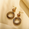 Wholesale Geometric Plastic And Resin Earrings With S925 Silver Needles