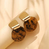 Wholesale Geometric Plastic And Resin Earrings With S925 Silver Needles