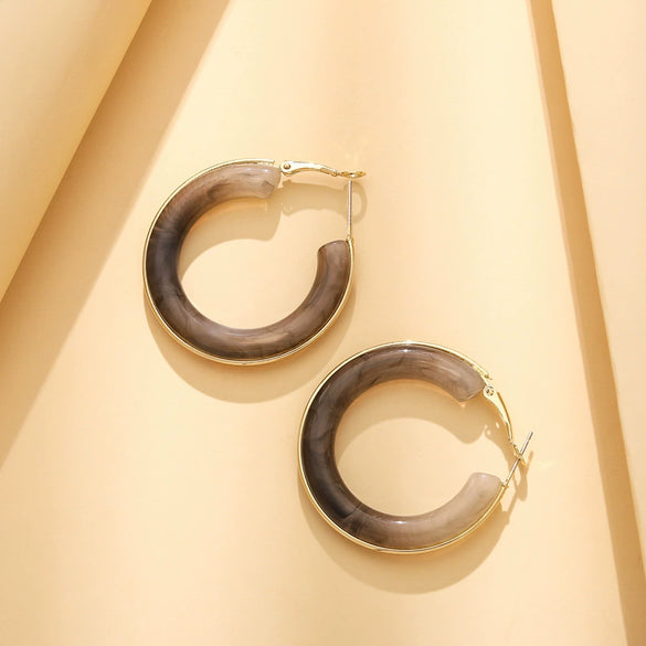Wholesale Geometric Plastic And Resin Earrings With S925 Silver Needles