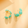 Wholesale Geometric Plastic And Resin Earrings With S925 Silver Needles