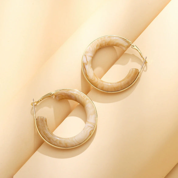 Wholesale Geometric Plastic And Resin Earrings With S925 Silver Needles
