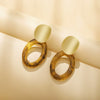 Wholesale Geometric Plastic And Resin Earrings With S925 Silver Needles