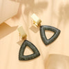 Wholesale Geometric Plastic And Resin Earrings With S925 Silver Needles