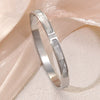 Wholesale Geometric Polish Stainless Steel Bracelet For Office Ladies