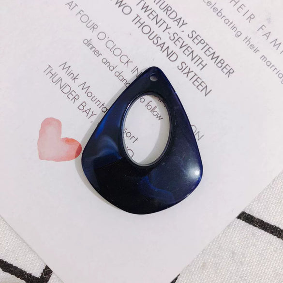 Wholesale Geometric Resin Hollow Water Drop Earrings Jewelry Accessories