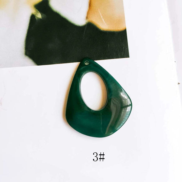 Wholesale Geometric Resin Hollow Water Drop Earrings Jewelry Accessories