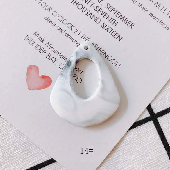 Wholesale Geometric Resin Hollow Water Drop Earrings Jewelry Accessories