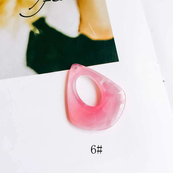 Wholesale Geometric Resin Hollow Water Drop Earrings Jewelry Accessories