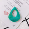Wholesale Geometric Resin Hollow Water Drop Earrings Jewelry Accessories