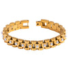 Wholesale Geometric Rhinestoneencrusted Imitation Pearl 18K Gold Plated Stainless Steel Bracelet For Women
