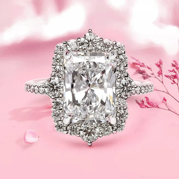 Wholesale Geometric Ring For Women Copper With Zirconia Palace Style