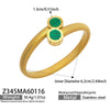 Wholesale Geometric Roman Numeral Dial Stainless Steel Electroplated Open Bracelet Set