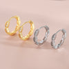 Wholesale Geometric Round Copper Goldplated Earrings Simple Retro Stylish For Women