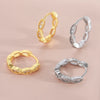 Wholesale Geometric Round Copper Goldplated Earrings Simple Retro Stylish For Women