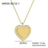 Wholesale Geometric Round Love Diamond Stainless Steel Titanium Steel Necklace For Women With Electroplating Style