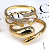 Wholesale Geometric Round Pearl Set Zircon Adjustable Bracelet Jewelry Copper 18K Gold Plated