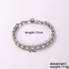 Wholesale Geometric Round Square Micro Inlaid Zircon Copper Bracelet With Electroplating For Women Minimalist Style