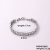 Wholesale Geometric Round Square Micro Inlaid Zircon Copper Bracelet With Electroplating For Women Minimalist Style