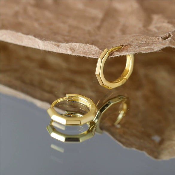 Wholesale Geometric S925 Silver Earrings With Electroplating