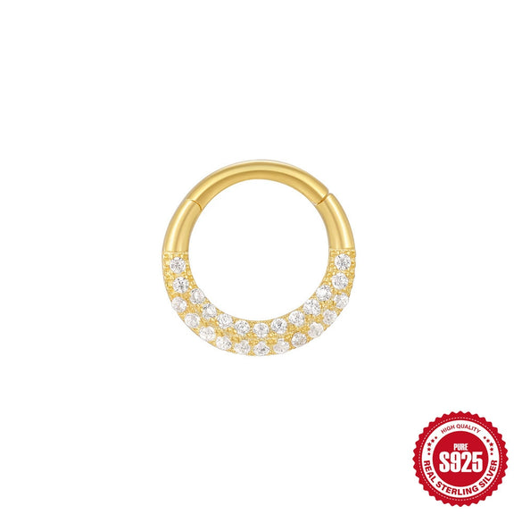 Wholesale Geometric S925 Sterling Silver Electroplated Ear Bone Ring And Earrings For Women