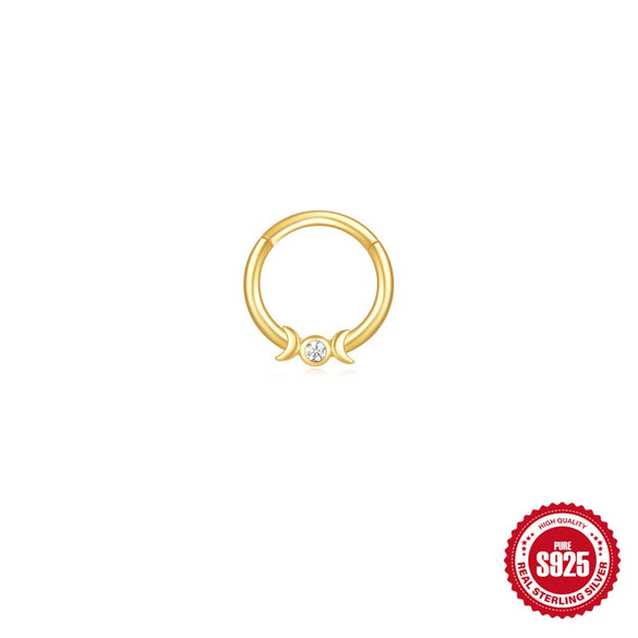 Wholesale Geometric S925 Sterling Silver Electroplated Ear Bone Ring And Earrings For Women