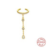 Wholesale Geometric S925 Sterling Silver Electroplated Ear Clip Earrings For Women