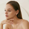 Wholesale Geometric S925 Sterling Silver Stud Earrings Natural Style