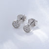 Wholesale Geometric S925 Sterling Silver Zircon Earrings Set With Precious Stones For Women