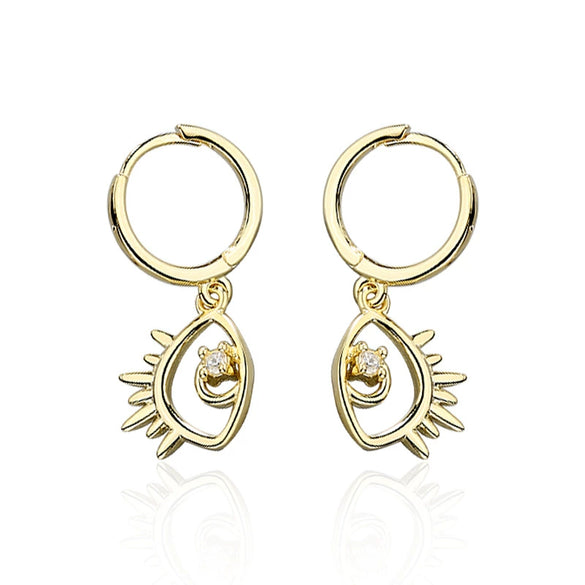 Wholesale Geometric 925 Silver Devil's Eye Earrings For Women