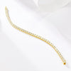 Wholesale Geometric 925 Silver Moissanite Tennis Bracelet Unisex Hand Jewelry Silver Plated Gold