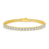 Wholesale Geometric 925 Silver Moissanite Tennis Bracelet Unisex Hand Jewelry Silver Plated Gold