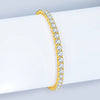Wholesale Geometric 925 Silver Moissanite Tennis Bracelet Unisex Hand Jewelry Silver Plated Gold