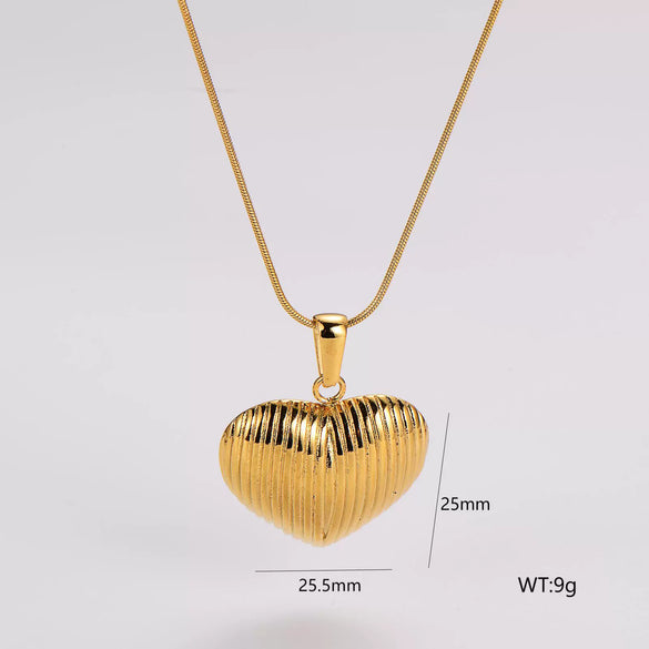 Wholesale Geometric Simple Stainless Steel Electroplated Necklace