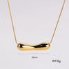 Wholesale Geometric Simple Stainless Steel Electroplated Necklace