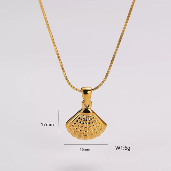 Wholesale Geometric Simple Stainless Steel Electroplated Necklace