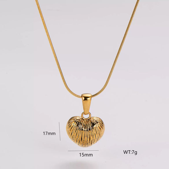 Wholesale Geometric Simple Stainless Steel Electroplated Necklace