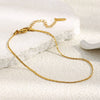 Wholesale Geometric Simple Stainless Steel 18K Gold Plated Anklet For Women