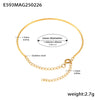 Wholesale Geometric Simple Style Goldplated Titanium Steel Ferris Wheel Snake Bone Bracelet For Unisex